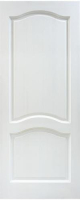Межкомнатная дверь массив сосны 7-ДГ, белый лоск