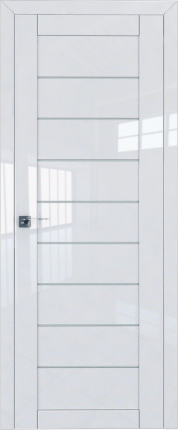 Межкомнатная дверь 73L, white, белый люкс