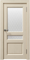 Межкомнатная дверь экошпон Uberture 80014, остекленная, серена керамик