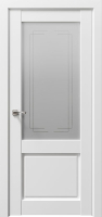 Межкомнатная дверь экошпон Uberture 90001, остекленная, снежная королева