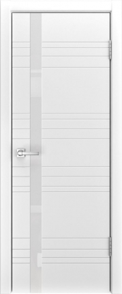 Межкомнатная дверь эмаль Luxor A-1, остекленная, белый 900x2000