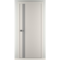 Межкомнатная дверь A2 ABS, остекленная, белый