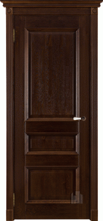 Межкомнатная дверь массив дуба Афродита, глухая, античный орех 900x2000