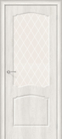 Межкомнатная дверь ПВХ Альфа-2, остекленная, Casablanca