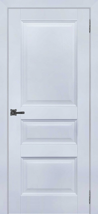 Межкомнатная дверь Аликанте 2, глухая, серый шелк