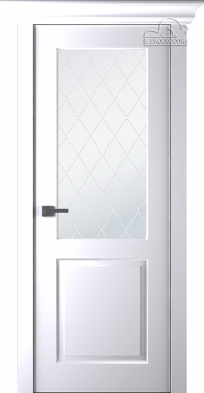 Межкомнатная дверь Belwooddoors эмаль Альта, остеклённая, белая 900x2000