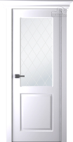 Межкомнатная дверь Belwooddoors эмаль Альта, остеклённая, белая