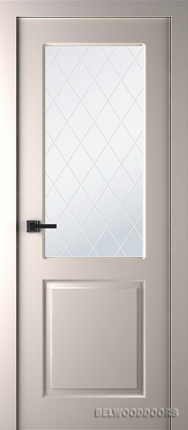 Межкомнатная дверь Belwooddoors эмаль Альта, остеклённая, слоновая кость 900x2000