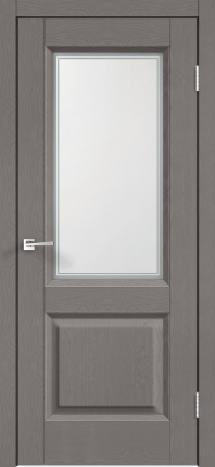 Межкомнатная дверь экошпон Velldoris ALTO 6, остеклённая, ясень грей SoftTouch 900x2000