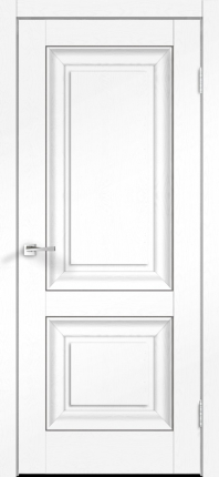 Межкомнатная дверь экошпон Velldoris ALTO 7, глухая, ясень белый SoftTouch 900x2000