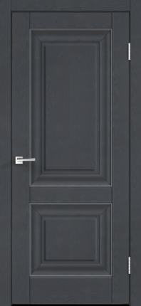 Межкомнатная дверь экошпон Velldoris ALTO 7, глухая, ясень графит SoftTouch 900x2000