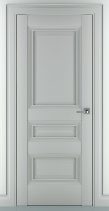 Межкомнатная дверь Ампир B1, глухая, серый 900x2000