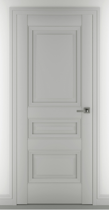 Межкомнатная дверь Ампир B3, глухая, серый