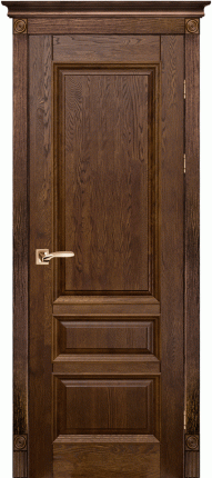 Межкомнатная дверь массив дуба Аристократ №1 (BOLOGNA), античный орех 900x2000