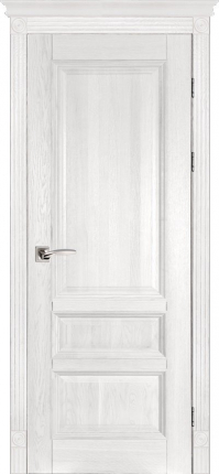 Межкомнатная дверь массив дуба Аристократ №1, вайт 900x2000