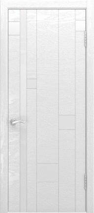 Межкомнатная дверь шпон Luxor АРТ-1, остеклённая, ясень белый 900x2000