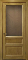 Межкомнатная дверь шпон Luxor Атлантис-2, остекленная, дуб натуральный