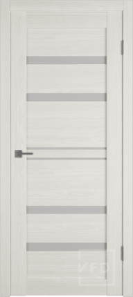 Межкомнатная дверь экошпон VFD Atum Pro Х26, остеклённая, Artic Oak White Cloud 900x2000