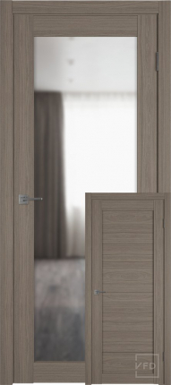 Межкомнатная дверь экошпон VFD Atum Pro Х32, Reflex (зеркало одна сторона), Brun Oak 900x2000
