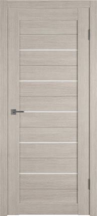 Межкомнатная дверь экошпон VFD GLAtum Х5, остекленная, Cappuccino White Cloud 900x2000