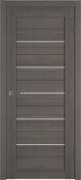 Межкомнатная дверь экошпон VFD GLAtum Х5, остекленная, серый дуб Grey White Cloud