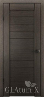 Межкомнатная дверь экошпон VFD GLAtum Х6, глухая, серый дуб Grey