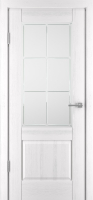 Шпонированная межкомнатная дверь Баден 2 остекленная RAL 9003