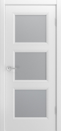 Межкомнатная дверь эмаль Шейл Дорс Беллини-333, остеклённая, белый 900x2000