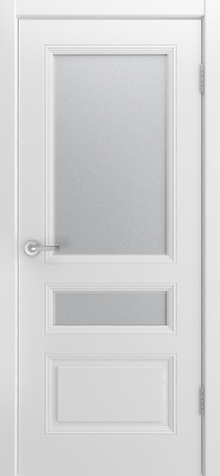 Межкомнатная дверь Беллини-555, остеклённая, белый