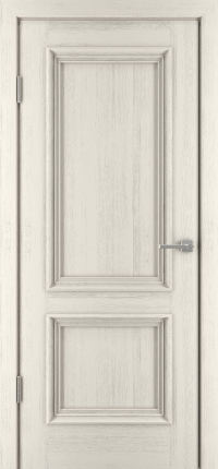 Шпонированная межкомнатная дверь Бергамо 4 глухая RAL 9001