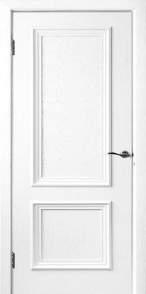 Шпонированная межкомнатная дверь Бергамо 4 глухая RAL 9003