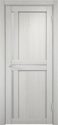 Межкомнатная дверь из экошпона Верда Берлин 01, остеклённая, слоновая кость 900x2000