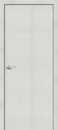 Межкомнатная дверь экошпон Bravo Браво-0, глухая, Bianco Veralinga 900x2000