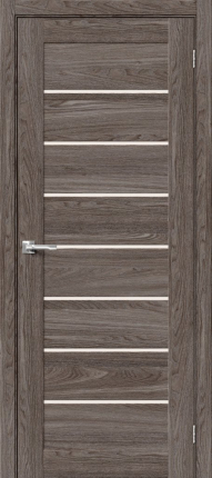 Межкомнатная дверь хард флекс Bravo Браво-22, остеклённая, Ash Wood 900x2000