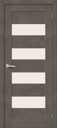 Межкомнатная дверь Браво-23, остеклённая, Brut Beton