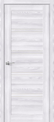 Межкомнатная дверь экошпон Bravo Браво-28, остекленная, Riviera Ice, Magic Fog 900x2000