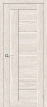 Межкомнатная дверь хард флекс Bravo Браво-29, остеклённая, Ash White 900x2000