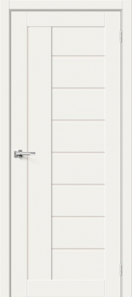 Межкомнатная дверь Браво-29, остеклённая, White Mix