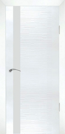 Межкомнатная дверь Д4 техно, остеклённая, белый