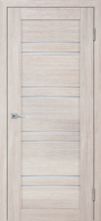 Межкомнатная дверь Деко 19 3D, остеклённая, капучино 900x2000