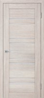 Межкомнатная дверь Деко 19 3D, остеклённая, капучино