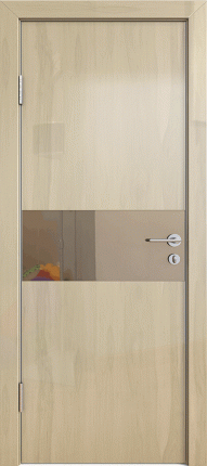 Межкомнатная дверь ДГ-501, анегри светлый глянец, bronza 900x2000
