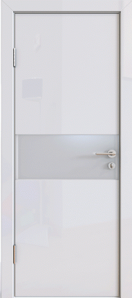 Межкомнатная дверь ДГ-501, белый глянец, white 900x2000