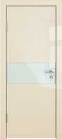 Межкомнатная дверь ДГ-501, ваниль глянец, white