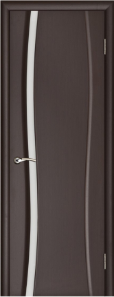 Межкомнатная дверь шпон Luxor Диадема 1, остеклённая, венге
