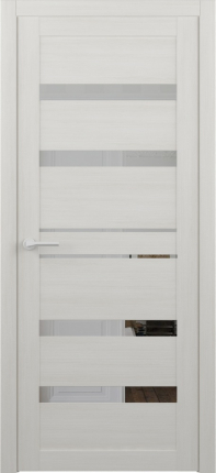 Межкомнатная дверь Дрезден остеклённая белый кипарис