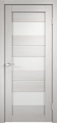 Межкомнатная дверь экошпон Velldoris Duplex 12, остеклённая, белый дуб