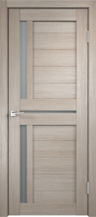 Межкомнатная дверь экошпон Velldoris Duplex 3, остеклённая, капучино 900x2000