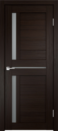 Межкомнатная дверь экошпон Velldoris Duplex 3, остеклённая, венге 900x2000