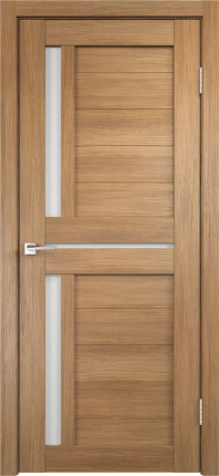 Межкомнатная дверь экошпон Velldoris Duplex 3, остеклённая, золотой дуб 900x2000